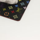 LOUIS VUITTON Multicolor Etui Miroir Hand Mirror Black M92651 LV Auth 137389-14