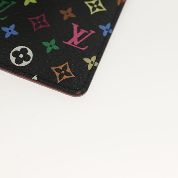 LOUIS VUITTON Multicolor Etui Miroir Hand Mirror Black M92651 LV Auth 137389
