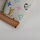 LOUIS VUITTON Monogram Multicolor Berlango Münzbörse Weiß M58028 Auth 137390V-16