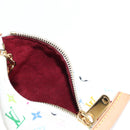 LOUIS VUITTON Monogram Multicolor Berlango Münzbörse Weiß M58028 Auth 137390V-18