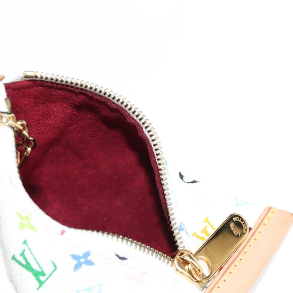LOUIS VUITTON Monogram Multicolor Berlango Münzbörse Weiß M58028 Auth 137390V