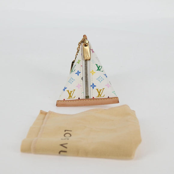 LOUIS VUITTON Monogram Multicolor Berlango Coin Purse White M58028 Auth 137390V