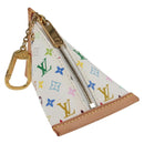 LOUIS VUITTON Monogram Multicolor Berlango Münzbörse Weiß M58028 Auth 137390V-1