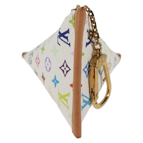 LOUIS VUITTON Monogram Multicolor Berlango Münzbörse Weiß M58028 Auth 137390V