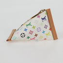 LOUIS VUITTON Monogram Multicolor Berlango Münzbörse Weiß M58028 Auth 137390V-3