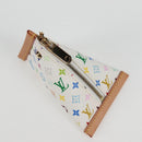 LOUIS VUITTON Monogram Multicolor Berlango Münzbörse Weiß M58028 Auth 137390V-5