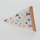 LOUIS VUITTON Monogram Multicolor Berlango Münzbörse Weiß M58028 Auth 137390V-6