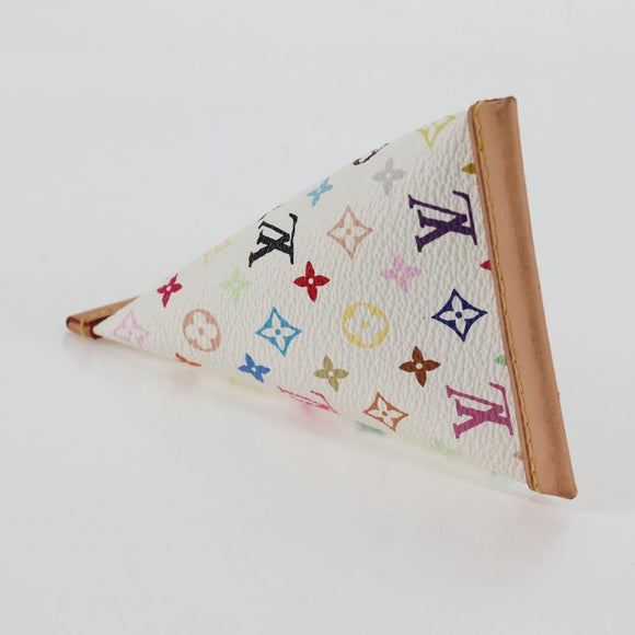 LOUIS VUITTON Monogram Multicolor Berlango Münzbörse Weiß M58028 Auth 137390V