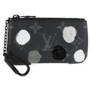 LOUIS VUITTON Eclipse Yayoi Kusama Pochette Cles Coin Purse M81929 Auth 137391M-1