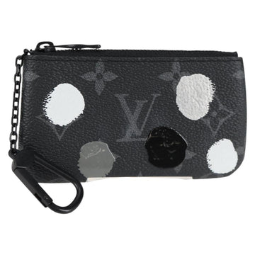 LOUIS VUITTON Eclipse Yayoi Kusama Pochette Cles Coin Purse M81929 Auth 137391M