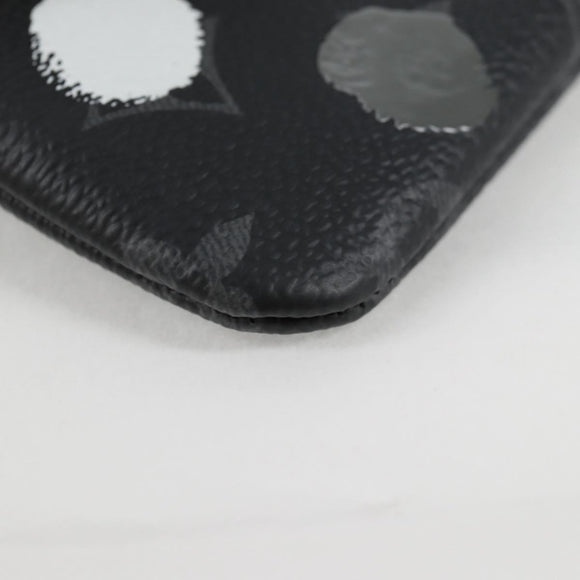 LOUIS VUITTON Eclipse Yayoi Kusama Pochette Cles Coin Purse M81929 Auth 137391M