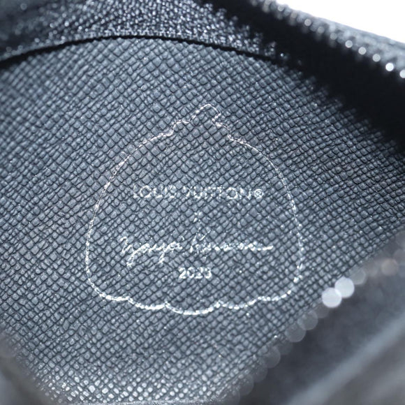 LOUIS VUITTON Eclipse Yayoi Kusama Pochette Cles Coin Purse M81929 Auth 137391M