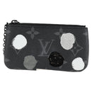 LOUIS VUITTON Eclipse Yayoi Kusama Pochette Cles Coin Purse M81929 Auth 137391M-13