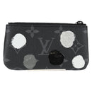 LOUIS VUITTON Eclipse Yayoi Kusama Pochette Cles Coin Purse M81929 Auth 137391M-2
