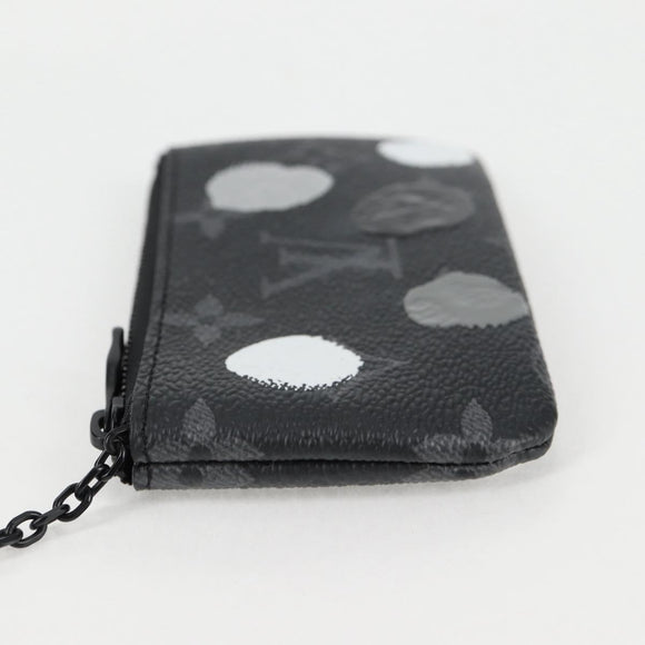 LOUIS VUITTON Eclipse Yayoi Kusama Pochette Cles Coin Purse M81929 Auth 137391M