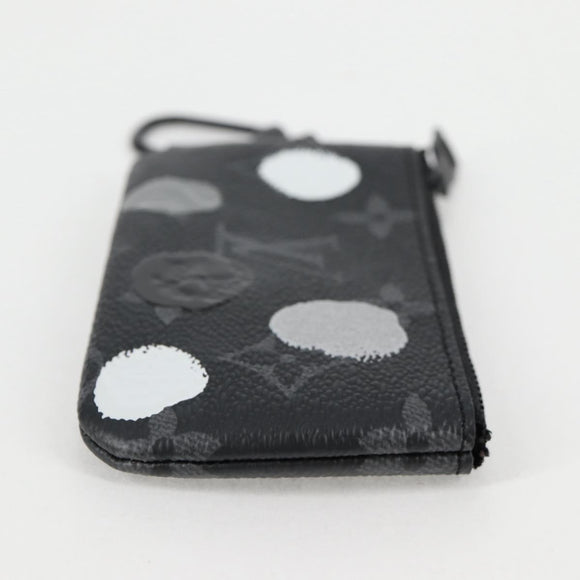LOUIS VUITTON Eclipse Yayoi Kusama Pochette Cles Coin Purse M81929 Auth 137391M