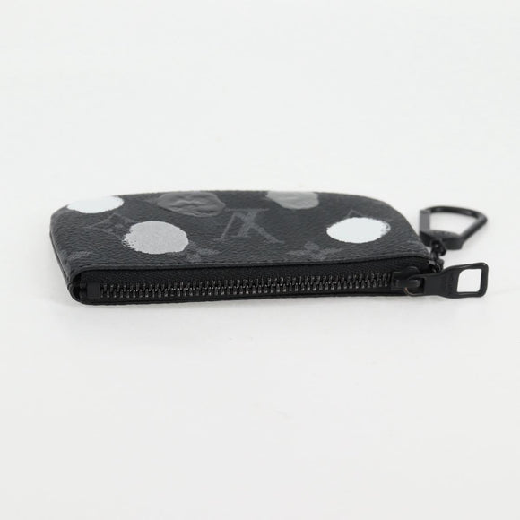LOUIS VUITTON Eclipse Yayoi Kusama Pochette Cles Coin Purse M81929 Auth 137391M
