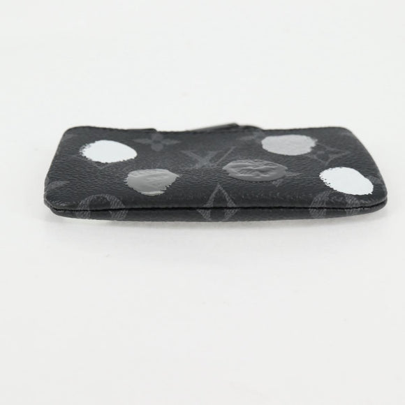 LOUIS VUITTON Eclipse Yayoi Kusama Pochette Cles Coin Purse M81929 Auth 137391M