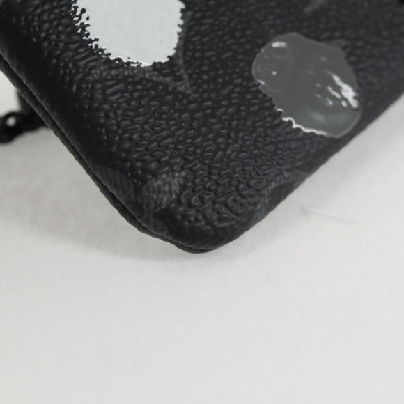 LOUIS VUITTON Eclipse Yayoi Kusama Pochette Cles Coin Purse M81929 Auth 137391M