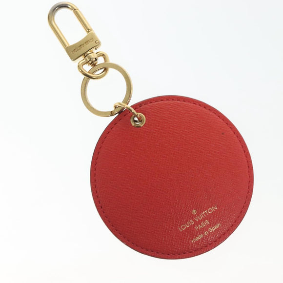 LOUIS VUITTON Damier Ebene Key Holder Illustre Charm M65138 LV Auth 137392