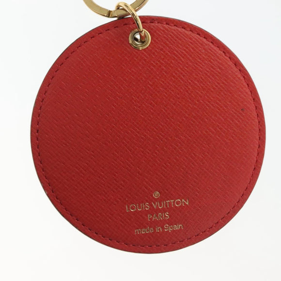 LOUIS VUITTON Damier Ebene Key Holder Illustre Charm M65138 LV Auth 137392