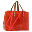 LOUIS VUITTON Monogram Vernis Fluo Reade PM Bag Pink Orange M91903 Auth 137397-1