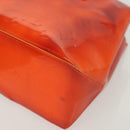 LOUIS VUITTON Monogram Vernis Fluo Reade PM Bag Pink Orange M91903 Auth 137397-15