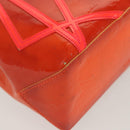 LOUIS VUITTON Monogram Vernis Fluo Reade PM Bag Pink Orange M91903 Auth 137397-16