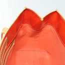 LOUIS VUITTON Monogram Vernis Fluo Reade PM Bag Pink Orange M91903 Auth 137397-19