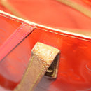 LOUIS VUITTON Monogram Vernis Fluo Reade PM Bag Pink Orange M91903 Auth 137397-10