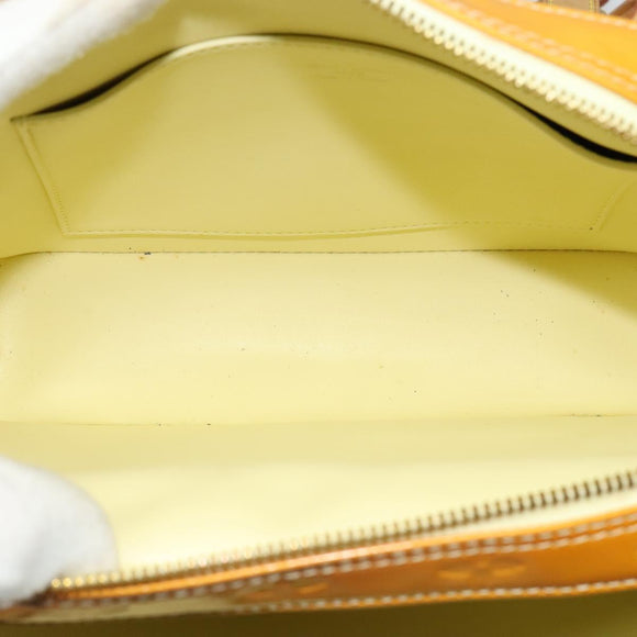 LOUIS VUITTON Monogram Vernis Marley Backpack Yellow M91040 LV Auth 137398