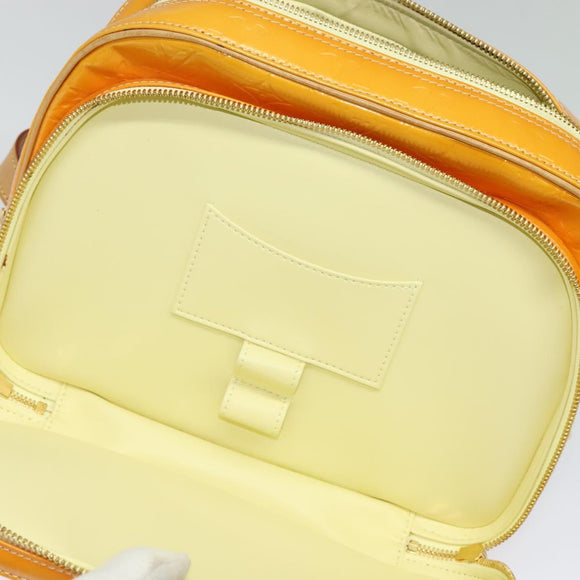 LOUIS VUITTON Monogram Vernis Marley Backpack Yellow M91040 LV Auth 137398