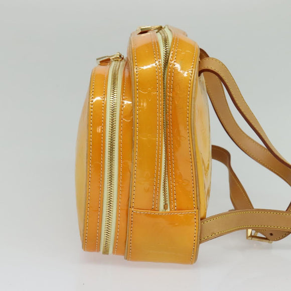 LOUIS VUITTON Monogram Vernis Marley Backpack Yellow M91040 LV Auth 137398