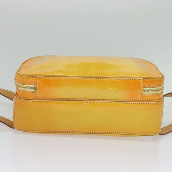 LOUIS VUITTON Monogram Vernis Marley Backpack Yellow M91040 LV Auth 137398