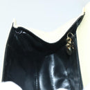 Salvatore Ferragamo Gancini Shoulder Bag Suede Beige Gold Auth 137419-19