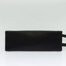 Salvatore Ferragamo Gancini Hand Bag Leather 2way Black Gold Auth 137421-5