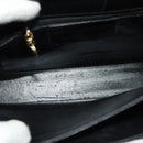 Salvatore Ferragamo Gancini Hand Bag Leather 2way Black Gold Auth 137421-11