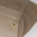 Salvatore Ferragamo Gancini Hand Bag Leather 2way Pink Gold Auth 137425-10