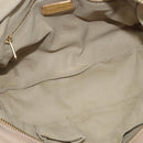 Salvatore Ferragamo Gancini Hand Bag Leather 2way Pink Gold Auth 137425-11