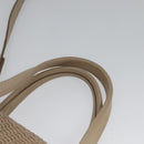 Salvatore Ferragamo Gancini Hand Bag Leather 2way Pink Gold Auth 137425-8