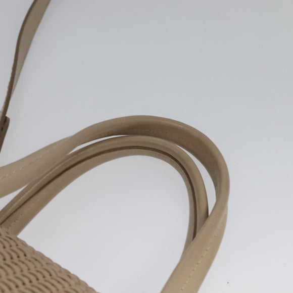 Salvatore Ferragamo Gancini Hand Bag Leather 2way Pink Gold Auth 137425