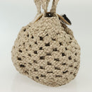 Salvatore Ferragamo Gancini Hand Bag Leather Champagne Gold Auth 137426-5