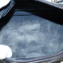 GUCCI GG Supreme Sherry Line Boston Bag PVC Navy Gold 24 012 3842 Auth 137431-10