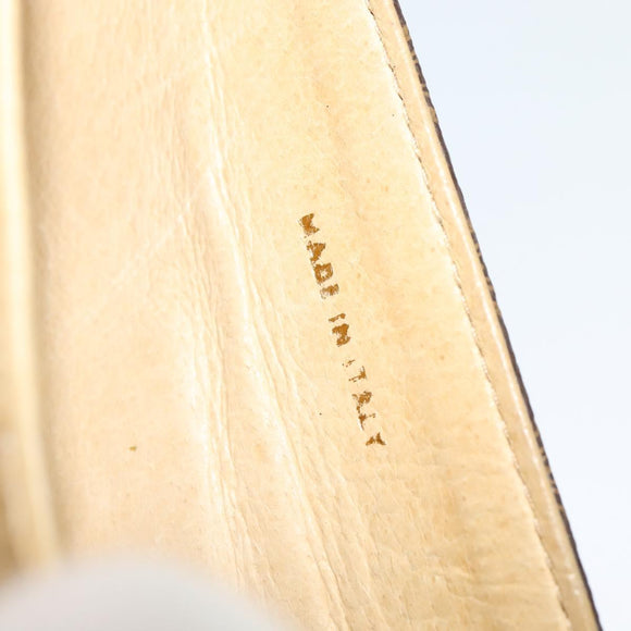 CELINE Macadam Canvas Shoulder Bag PVC Leather Brown Gold Auth 137434