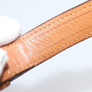 CELINE Macadam Canvas Shoulder Bag PVC Leather Brown Gold Auth 137434-23