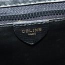 CELINE Shoulder Bag Leather Black Gold Auth 137436-19