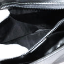 CELINE Shoulder Bag Leather Black Gold Auth 137436-11