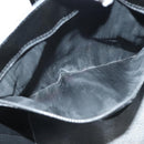 CELINE Circle Shoulder Bag Enamel Black Gold Auth 137438-11