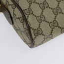 GUCCI GG Supreme Web Sherry Line Bag PVC Beige Gold 904 02 004 Auth 137440-12