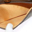 GUCCI GG Supreme Web Sherry Line Bag PVC Beige Gold 904 02 004 Auth 137440-19